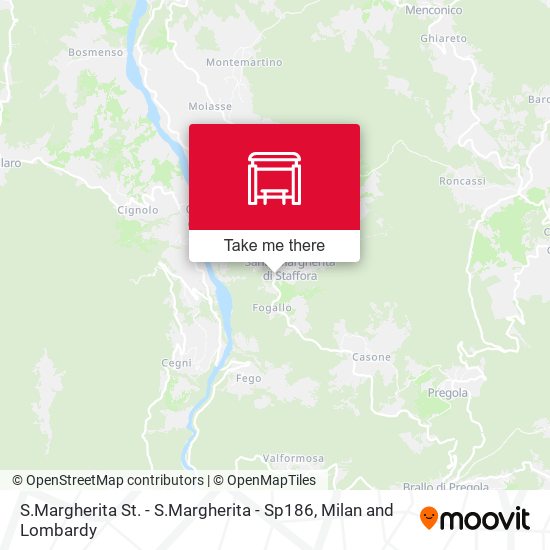 S.Margherita St. - S.Margherita - Sp186 map