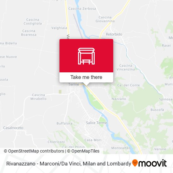 Rivanazzano - Marconi/Da Vinci map