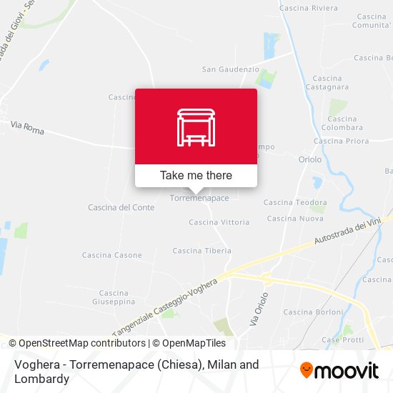 Voghera - Torremenapace (Chiesa) map