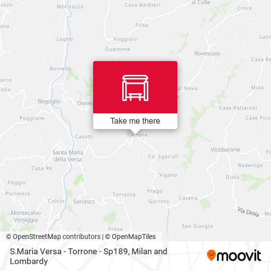 S.Maria Versa - Torrone - Sp189 map