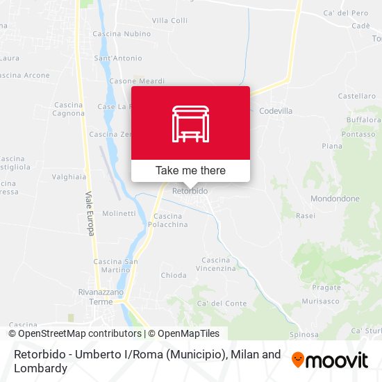Retorbido - Umberto I / Roma (Municipio) map