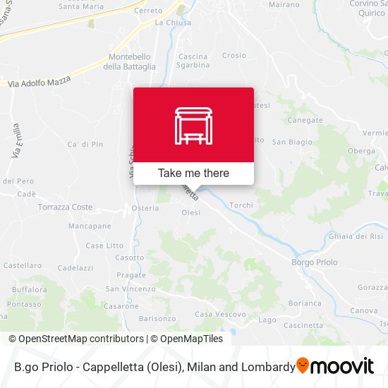 B.go Priolo - Cappelletta (Olesi) map