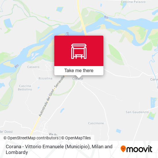 Corana - Vittorio Emanuele (Municipio) map