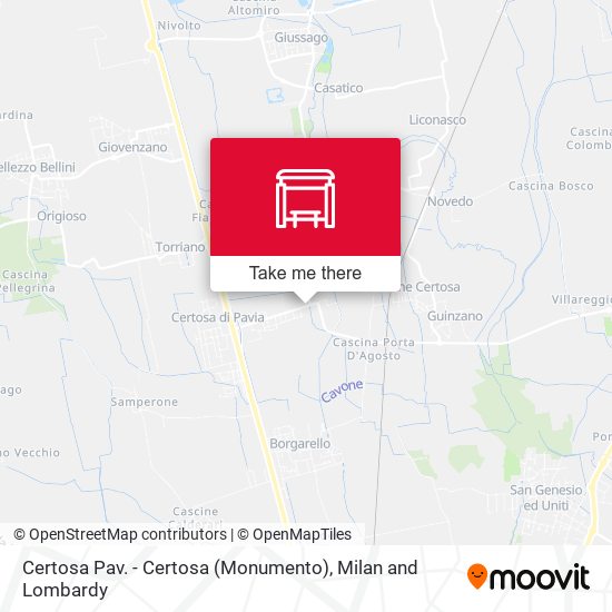 Certosa Pav. - Certosa (Monumento) map