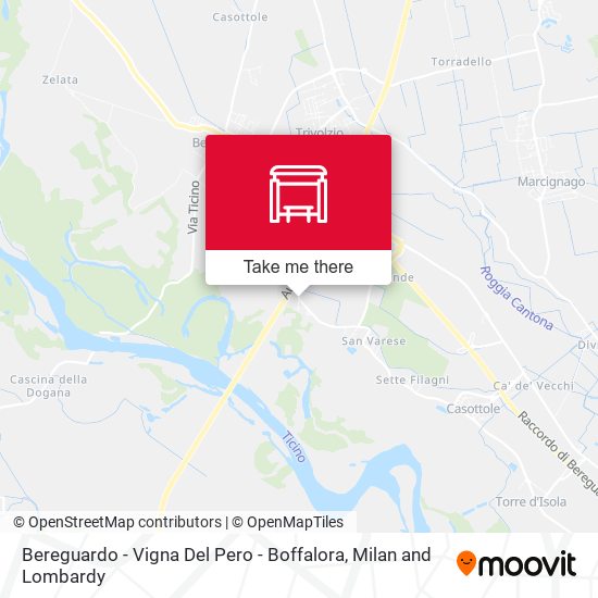 Bereguardo - Vigna Del Pero - Boffalora map