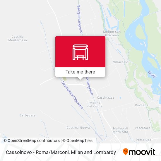 Cassolnovo - Roma/Marconi map