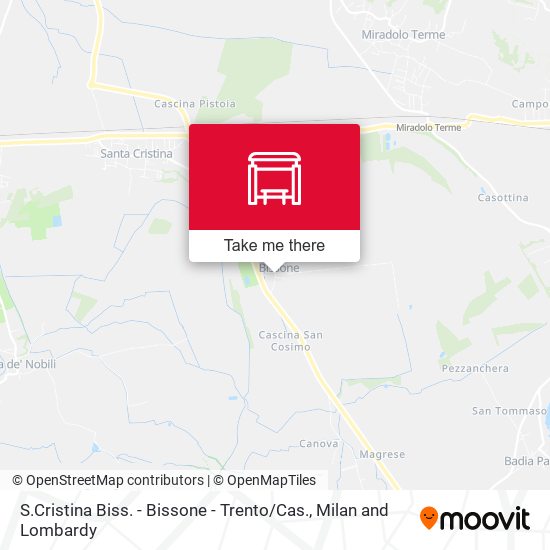 S.Cristina Biss. - Bissone - Trento / Cas. map