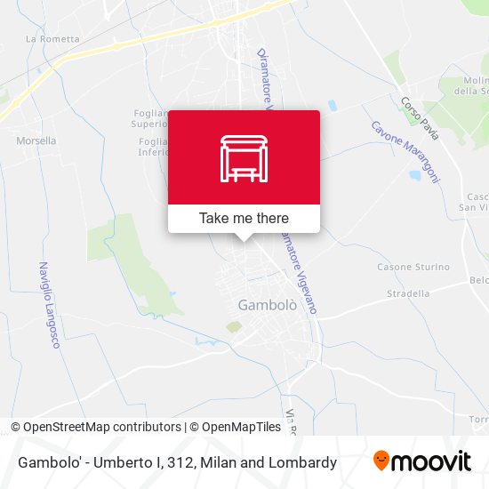 Gambolo' - Umberto I, 312 map