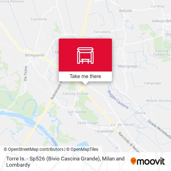 Torre Is. - Sp526 (Bivio Cascina Grande) map