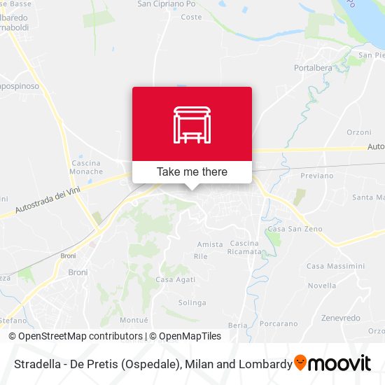 Stradella - De Pretis (Ospedale) map