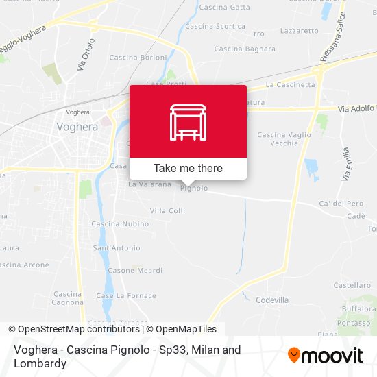 Voghera - Cascina Pignolo - Sp33 map