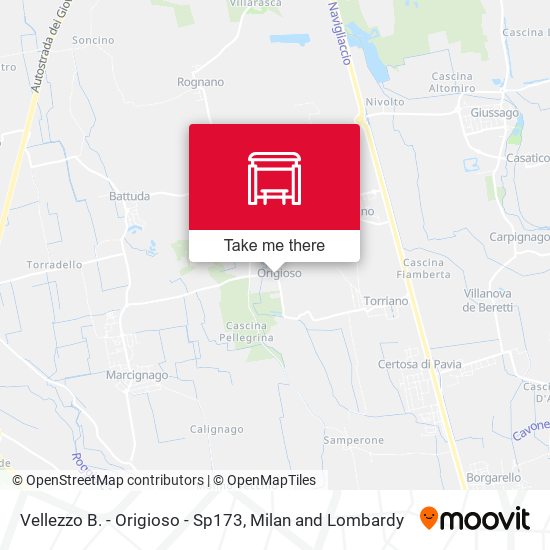 Vellezzo B. - Origioso - Sp173 map