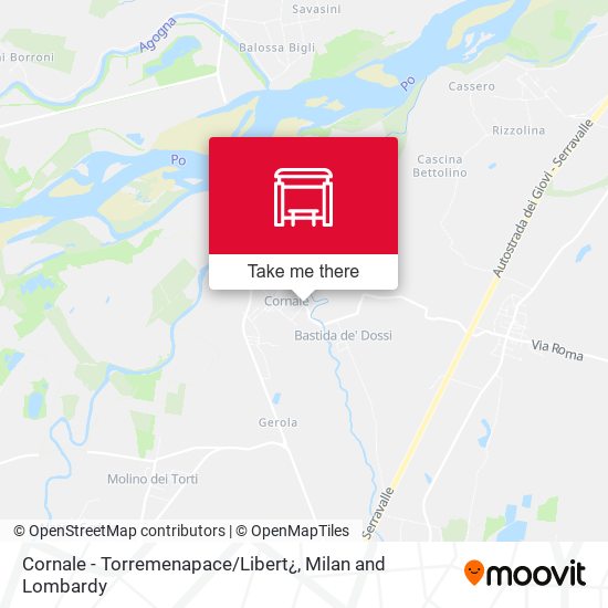 Cornale - Torremenapace / Libert¿ map