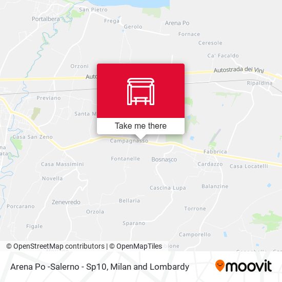 Arena Po -Salerno - Sp10 map