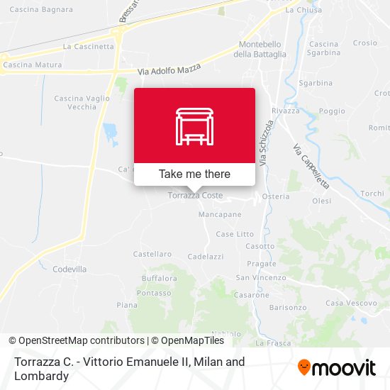 Torrazza C. - Vittorio Emanuele II map