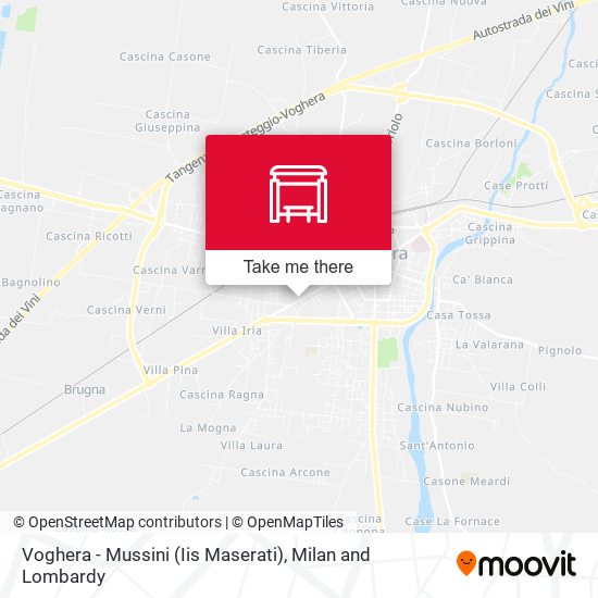 Voghera - Mussini (Iis Maserati) map