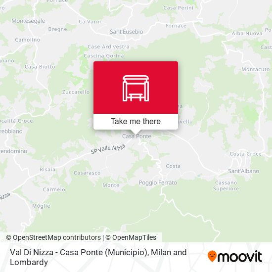 Val Di Nizza - Casa Ponte (Municipio) map