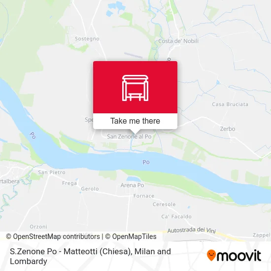 Matteotti Church - San Zenone Po map