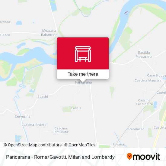 Pancarana - Roma/Gavotti map