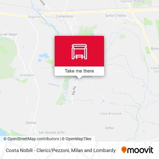 Costa Nobili - Clerici/Pezzoni map