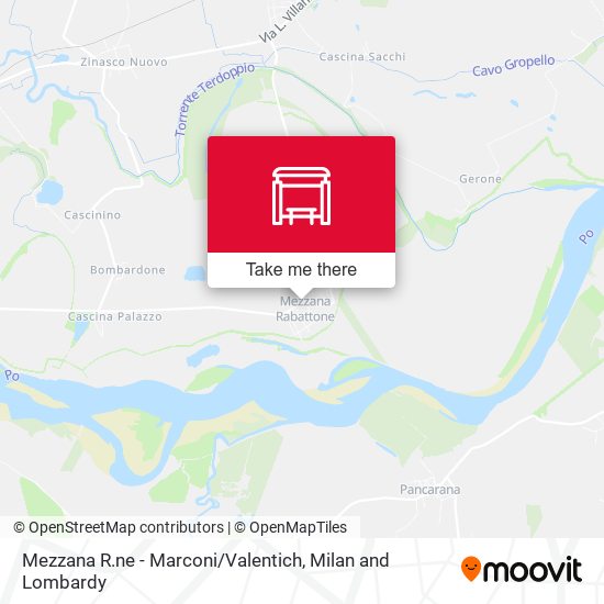 Mezzana R.ne - Marconi / Valentich map