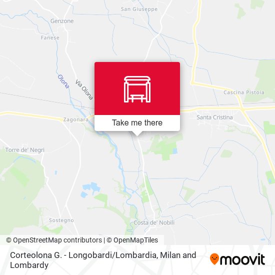 Corteolona G. - Longobardi / Lombardia map
