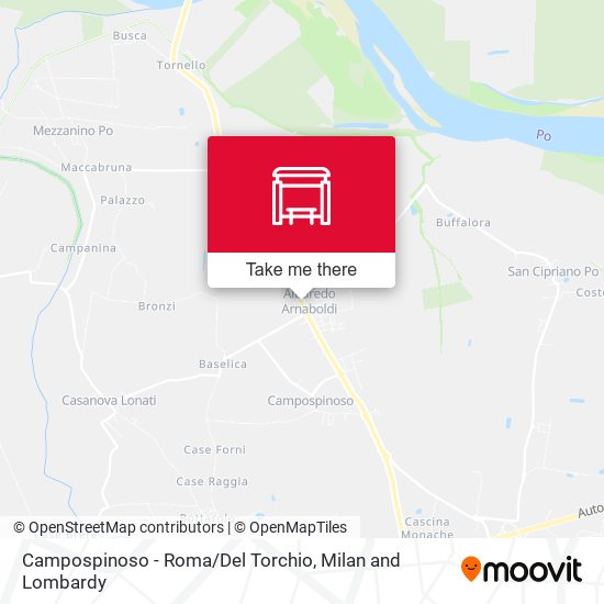 Campospinoso - Roma / Del Torchio map