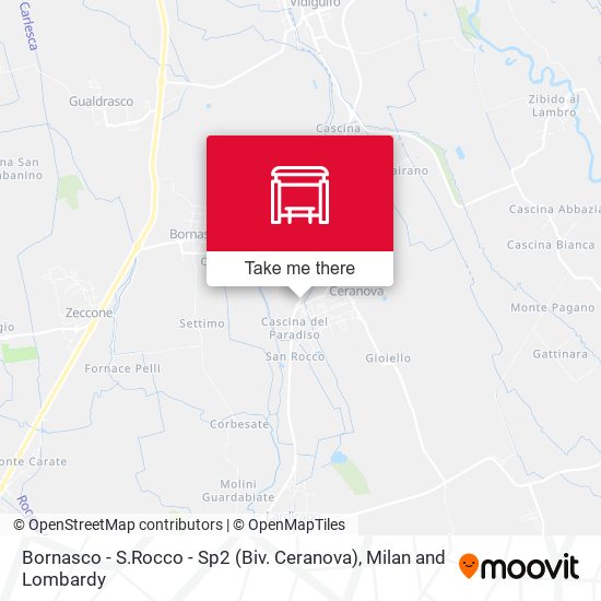 Bornasco - S.Rocco - Sp2 (Biv. Ceranova) map