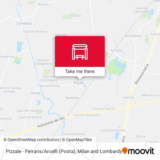 Pizzale - Ferraris / Arcelli (Posta) map