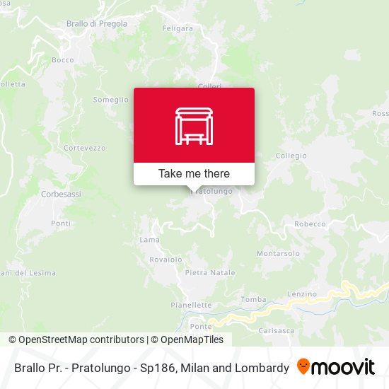 Brallo Pr. - Pratolungo - Sp186 map