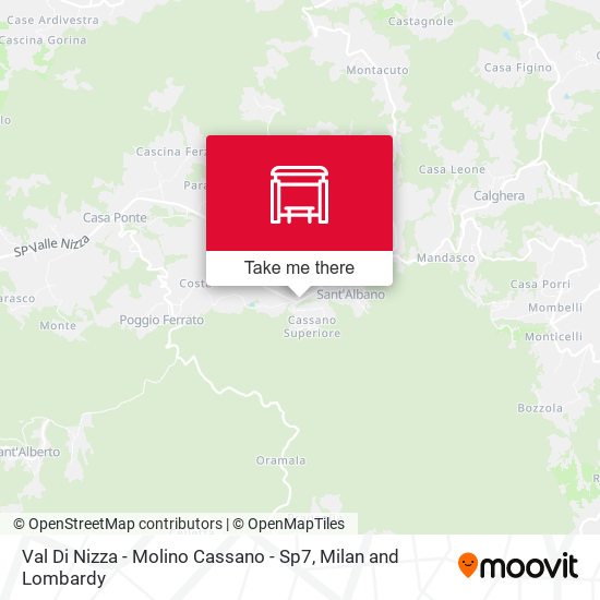 Val Di Nizza - Molino Cassano - Sp7 map