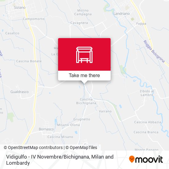 Vidigulfo - IV Novembre / Bichignana map