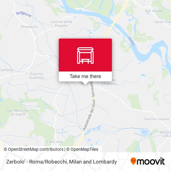 Zerbolo' - Roma/Robecchi map