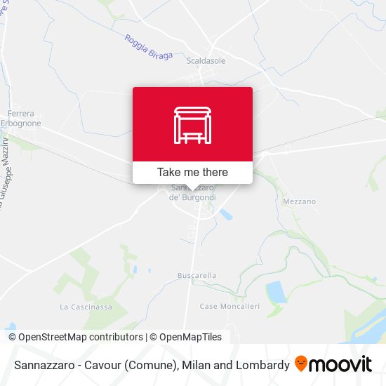 Sannazzaro - Cavour (Comune) map