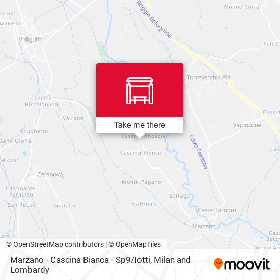 Marzano - Cascina Bianca - Sp9 / Iotti map