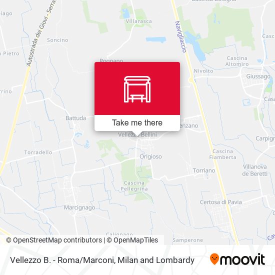 Vellezzo B. - Roma/Marconi map
