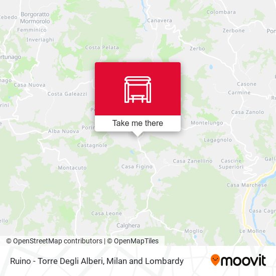 Ruino - Torre Degli Alberi map