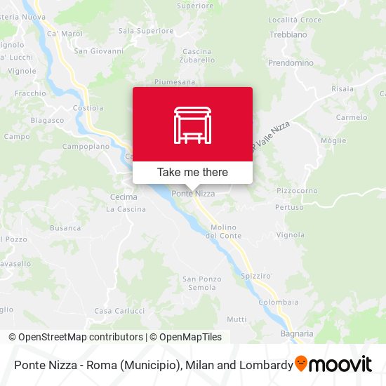 Ponte Nizza - Roma (Municipio) map