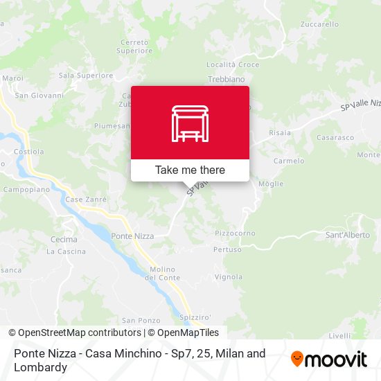 Ponte Nizza - Casa Minchino - Sp7, 25 map