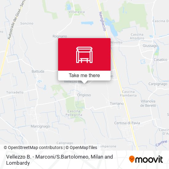 Vellezzo B. - Marconi / S.Bartolomeo map