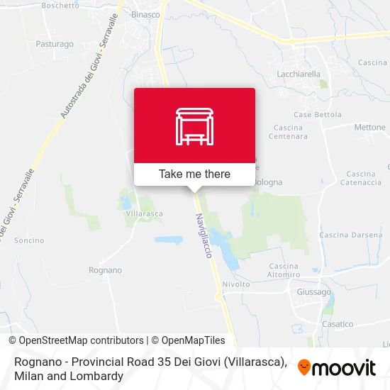 Rognano - Provincial Road 35 Dei Giovi (Villarasca) map