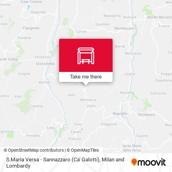 S.Maria Versa - Sannazzaro (Ca' Galotti) map
