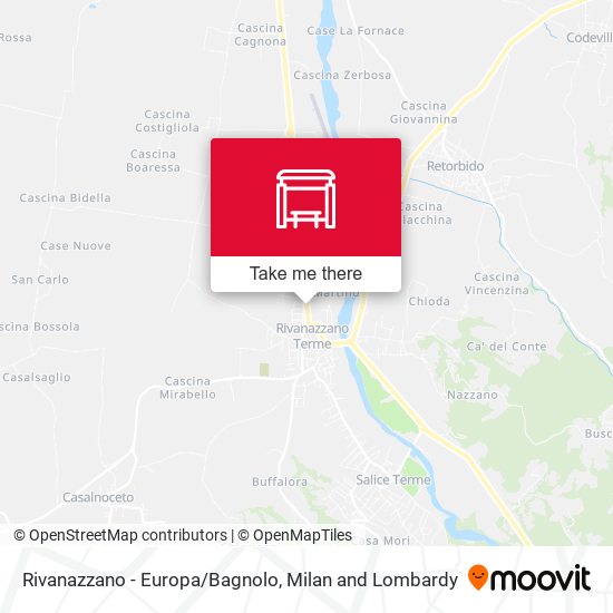Rivanazzano - Europa/Bagnolo map
