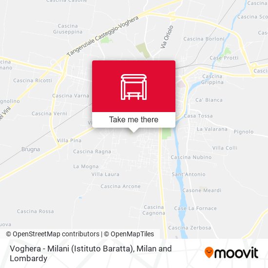 Voghera - Milani (Istituto Baratta) map