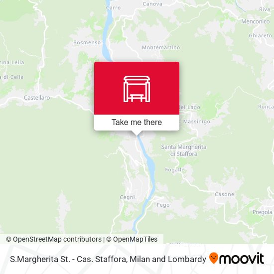 S.Margherita St. - Cas. Staffora map
