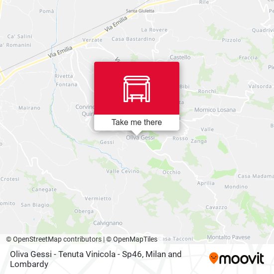 Oliva Gessi - Tenuta Vinicola - Sp46 map