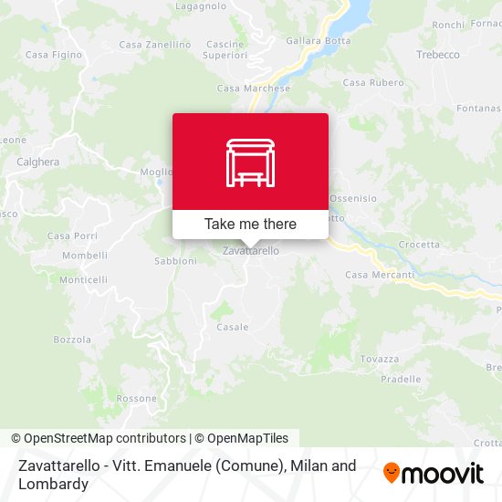 Zavattarello - Vitt. Emanuele (Comune) map