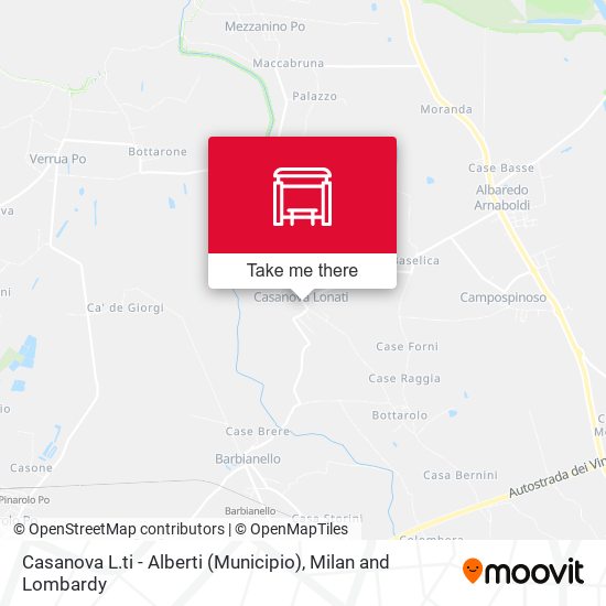 Casanova L.ti - Alberti (Municipio) map