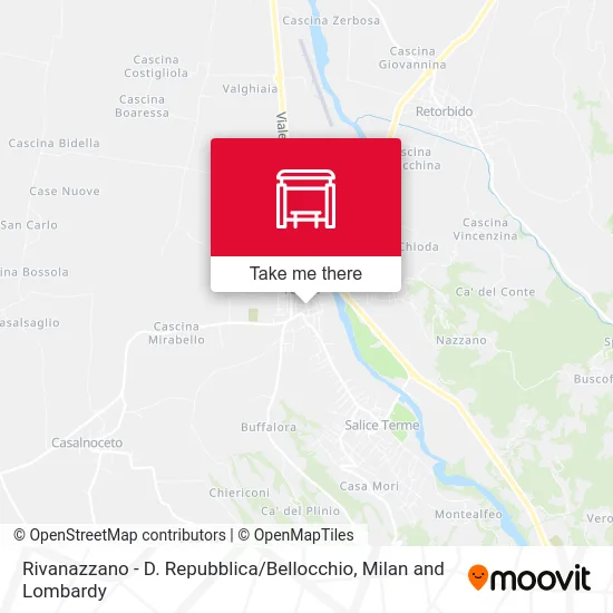 Rivanazzano - D. Repubblica / Bellocchio map
