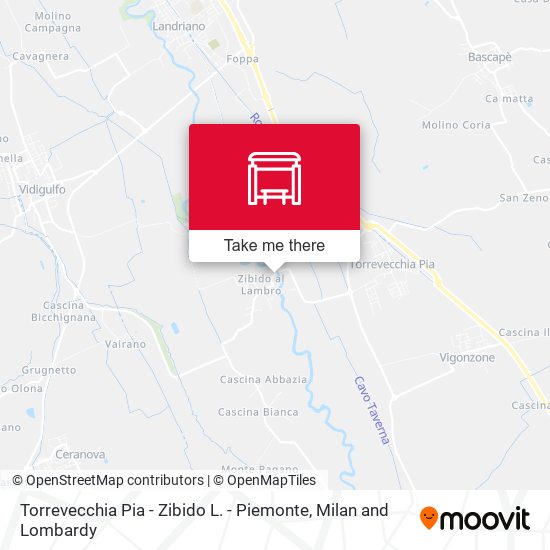 Torrevecchia Pia - Zibido L. - Piemonte map